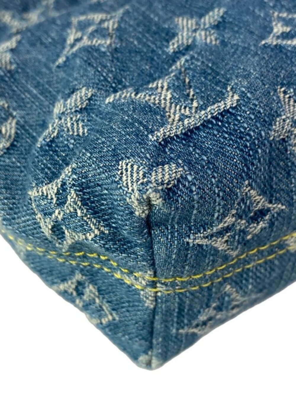 LOUIS VUITTON Pochette Hills M82949 Blue Denim Monogram Denim RFID confirmed - Picture 3 of 16